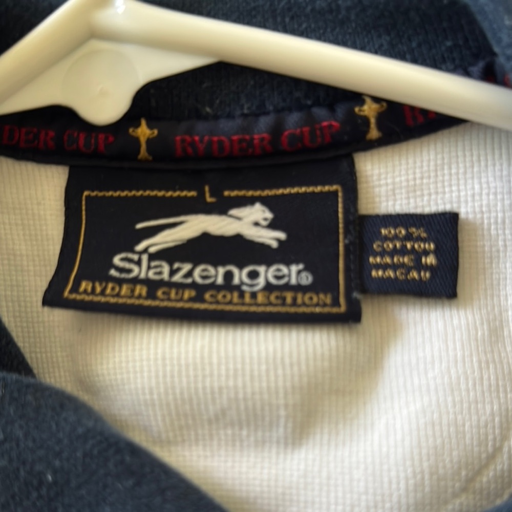 Slazenger Ryder Cup Collection Polo - Black and White